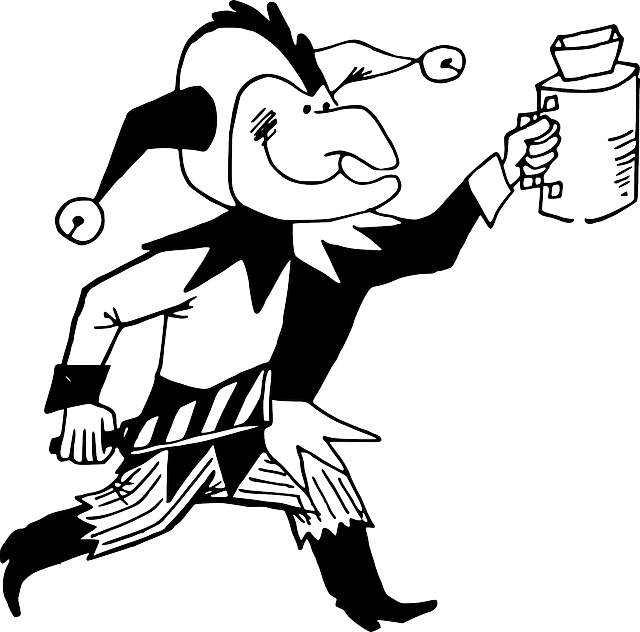 Joker, Jester, Clown, Funny, Humor, Harlequin, Happy Clipart (640x632), Png Download