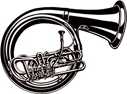 Picture Transparent Library Musical Instrument Trumpet Clipart (856x831), Png Download