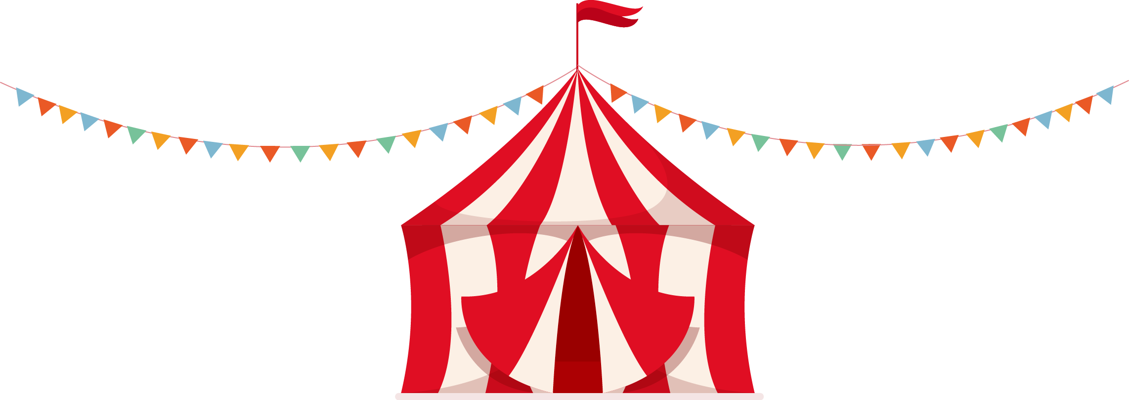 Tent Photography Cartoon Housing Clipart (2284x809), Png Download