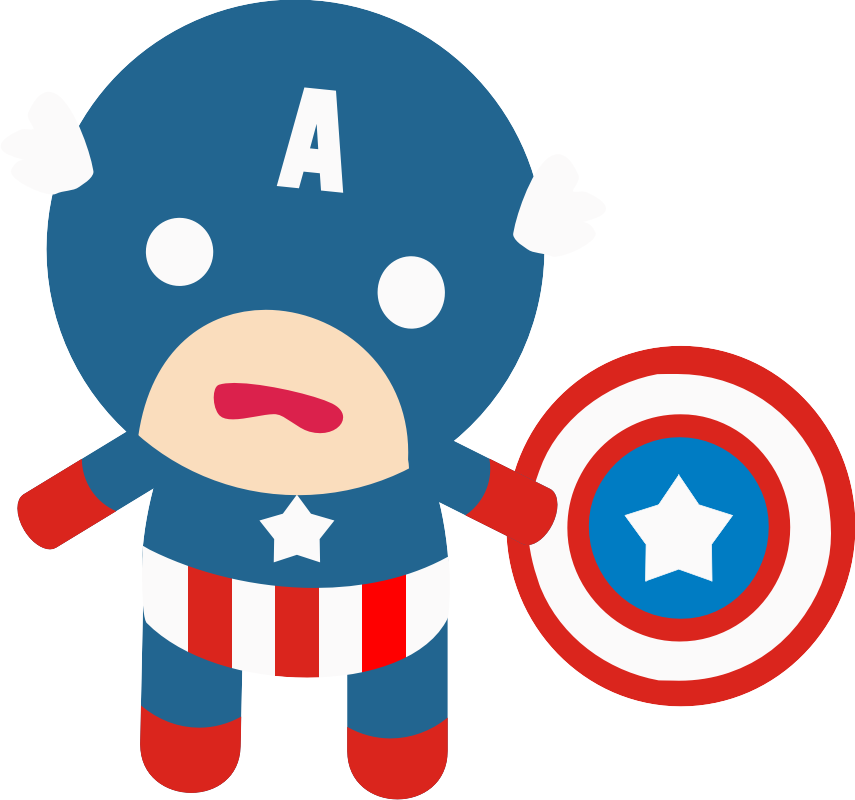 Captain America By *momo-lady Clipart (855x800), Png Download
