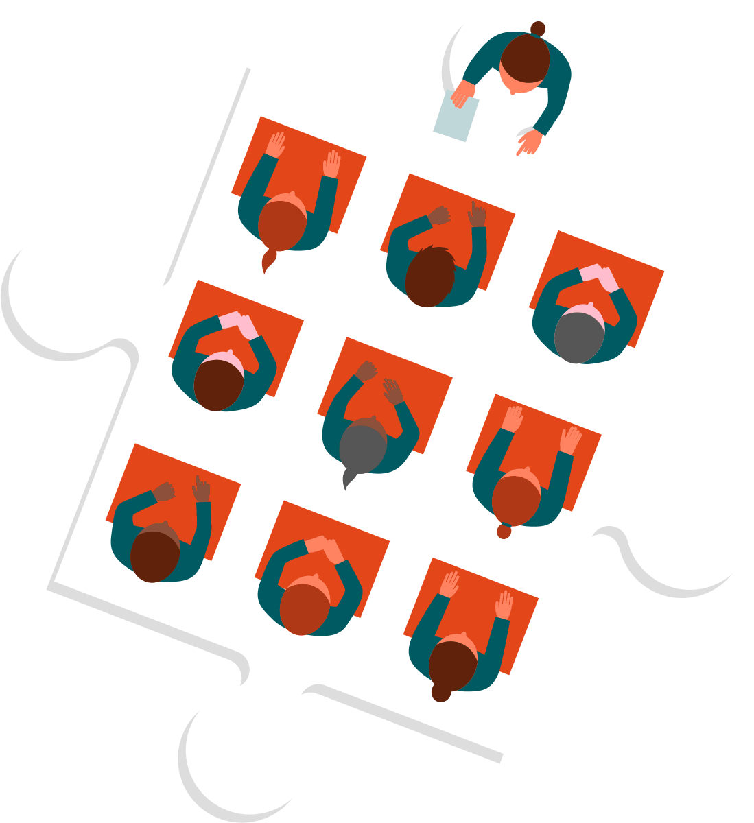 Face To Face Learning Session Clipart (1099x1200), Png Download