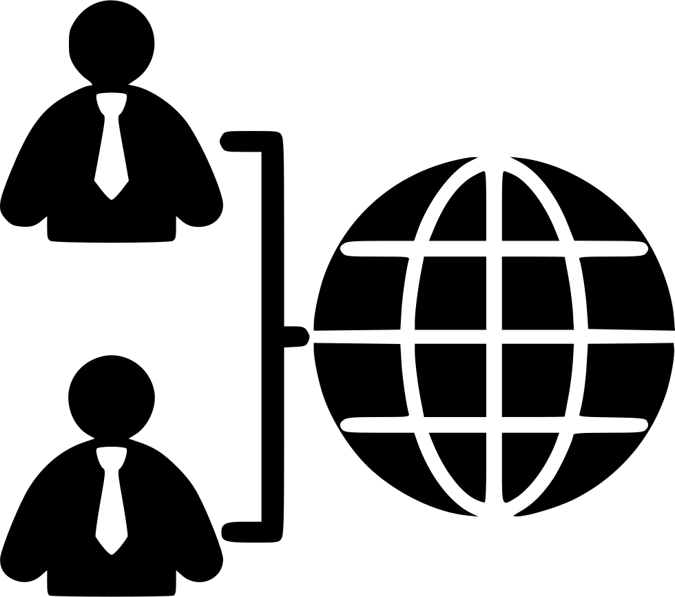 Globally Connected User Svg Png Icon Free Clipart (980x866), Png Download