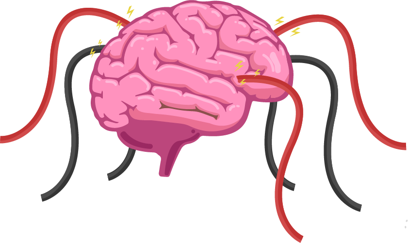 The Human Brain Is A Hive Of Electrical Activity With Clipart (841x501), Png Download