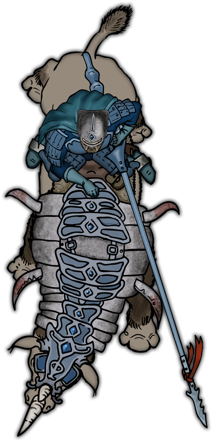 Mounted Defender - Clipart (900x900), Png Download