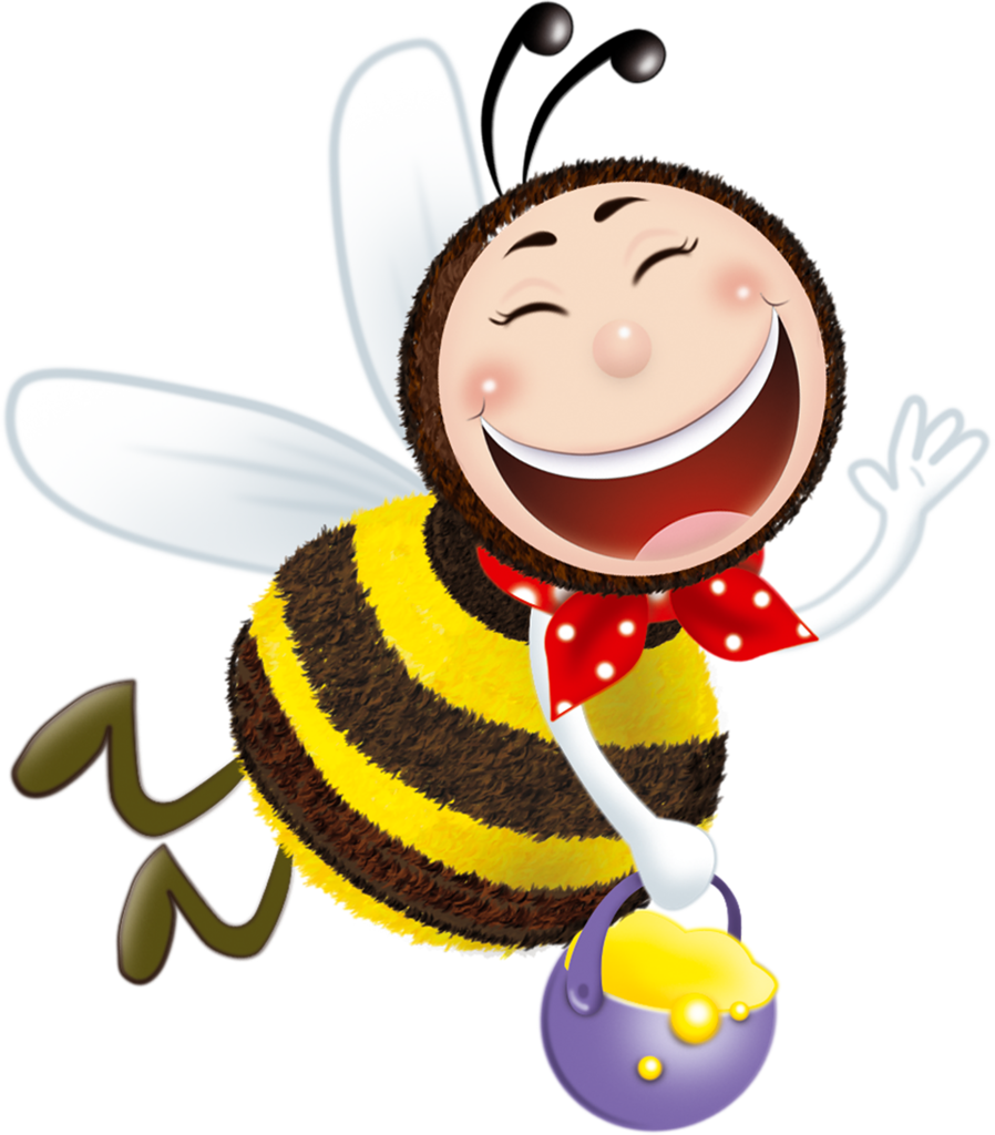 B *✿* Bee Clipart, Bee Theme, Cartoon Stickers, Bumble - Png Download (898x1024), Png Download
