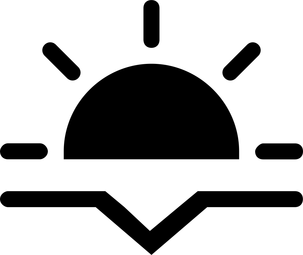 Sunset Fill Interface Symbol Comments Clipart (980x826), Png Download