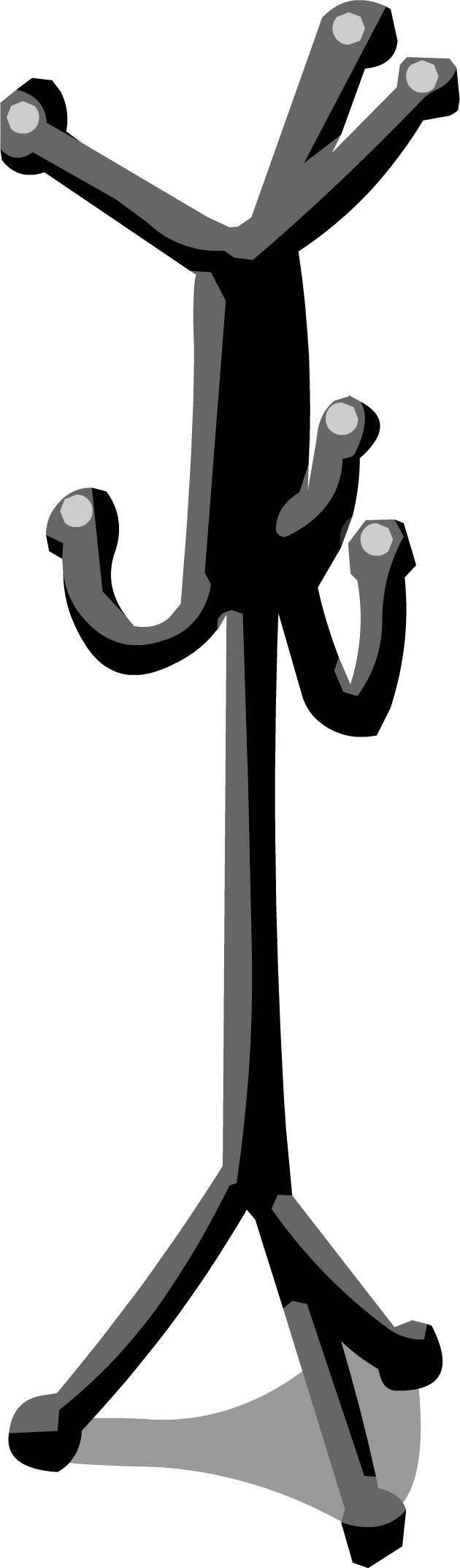 Clipart Clothes Clothing Rack - Png Download (630x2146), Png Download