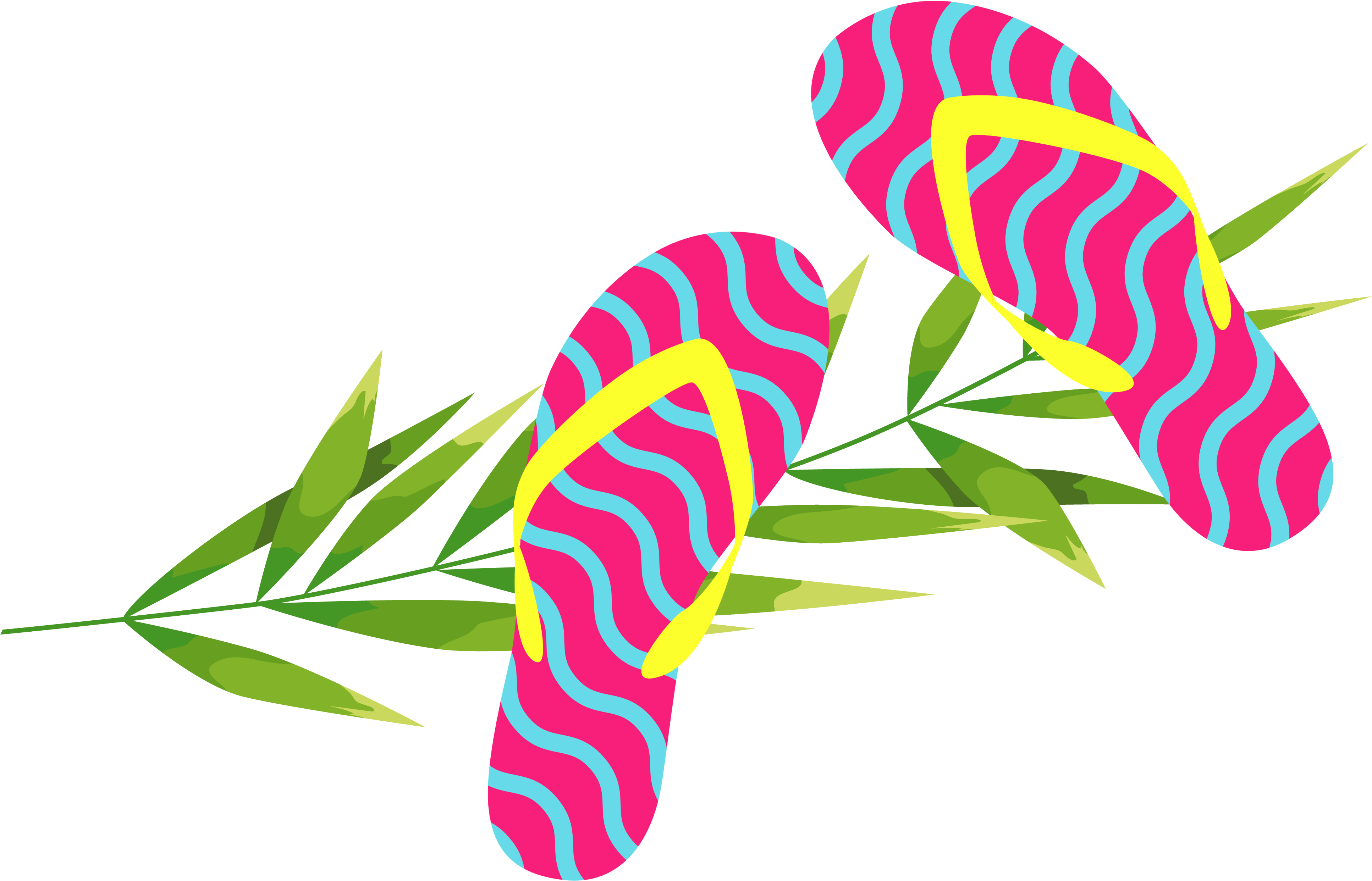 Hand Painted Cartoon Purple Slippers Decorative Clipart (4767x3311), Png Download