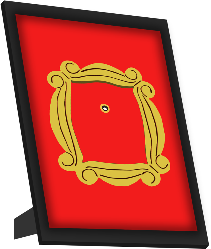 Framed Art, Friends Peephole Framed Art, Clipart (858x1024), Png Download
