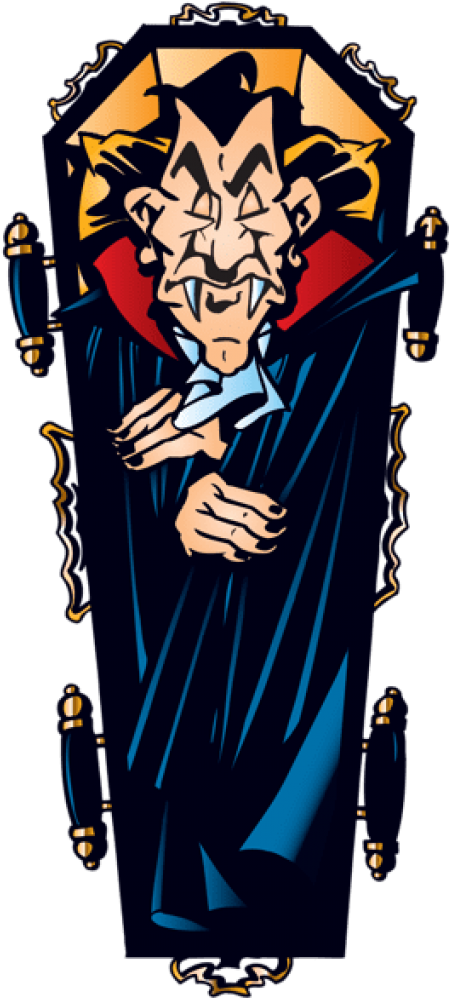 Free Png Halloween Vampire In Coffin Png Images Transparent Clipart (480x1022), Png Download