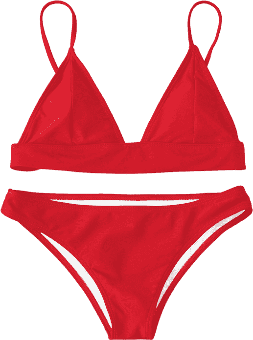 Padding Bikini Set Red Bikinis M Style Sexy Diwqppt Clipart Full Size