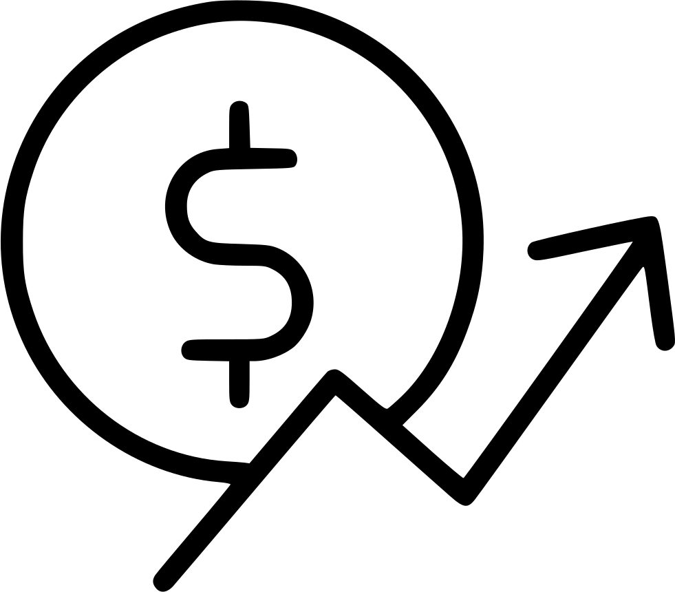 Money Increase Sign Svg Clipart (981x860), Png Download