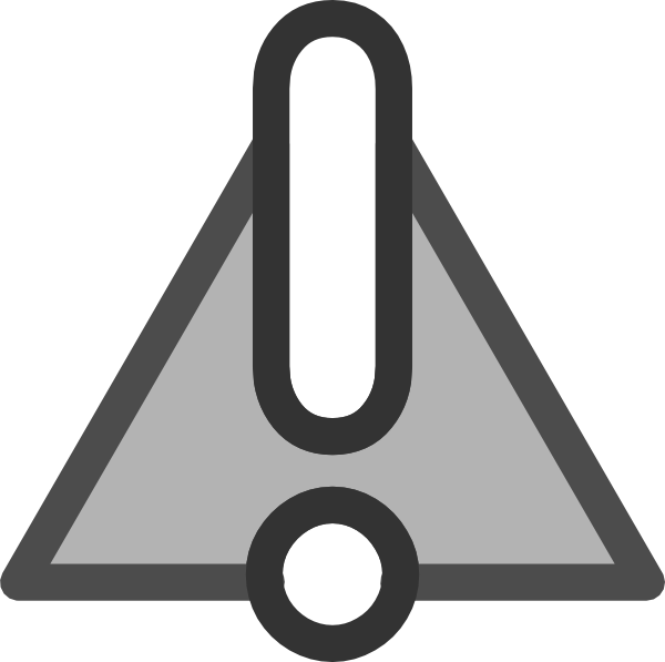 This Free Clip Arts Design Of Warning Symbol - Png Download (600x597), Png Download