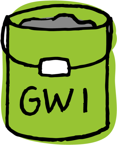 Residential 5 Gallon Collection Bin Clipart (1000x1000), Png Download
