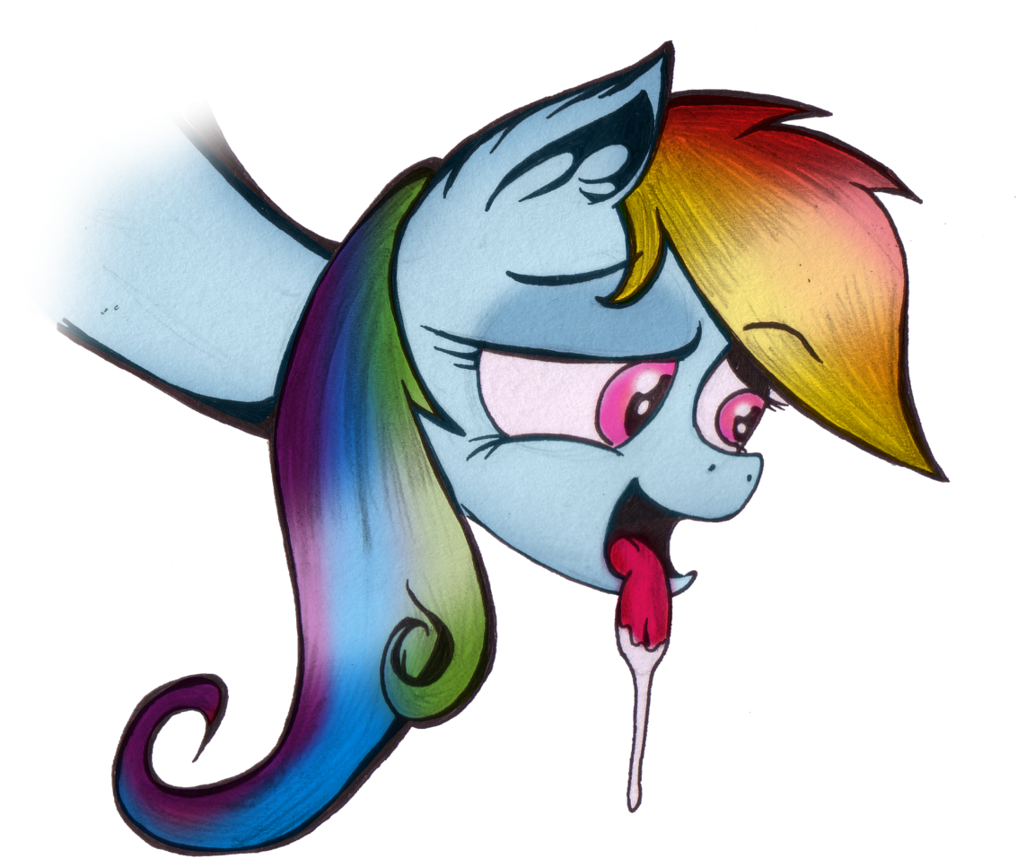 Inky-draws, Drool, Expression, Hungry, Rainbow Dash, Clipart (1214x1024), Png Download