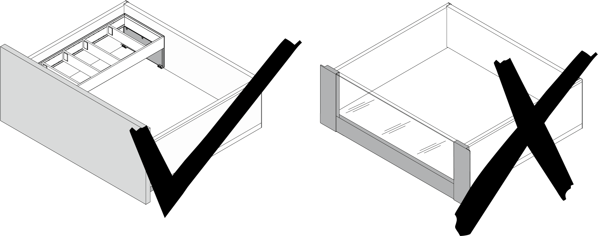 How To Organise Bottles In A Drawer Clipart (2210x1128), Png Download