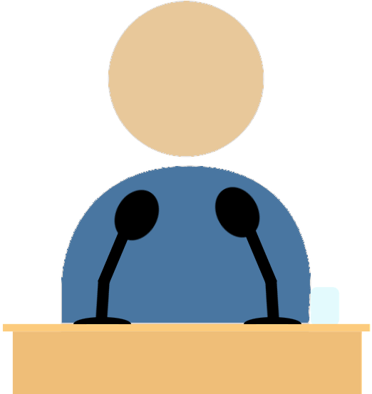Presenter Clipart (640x552), Png Download