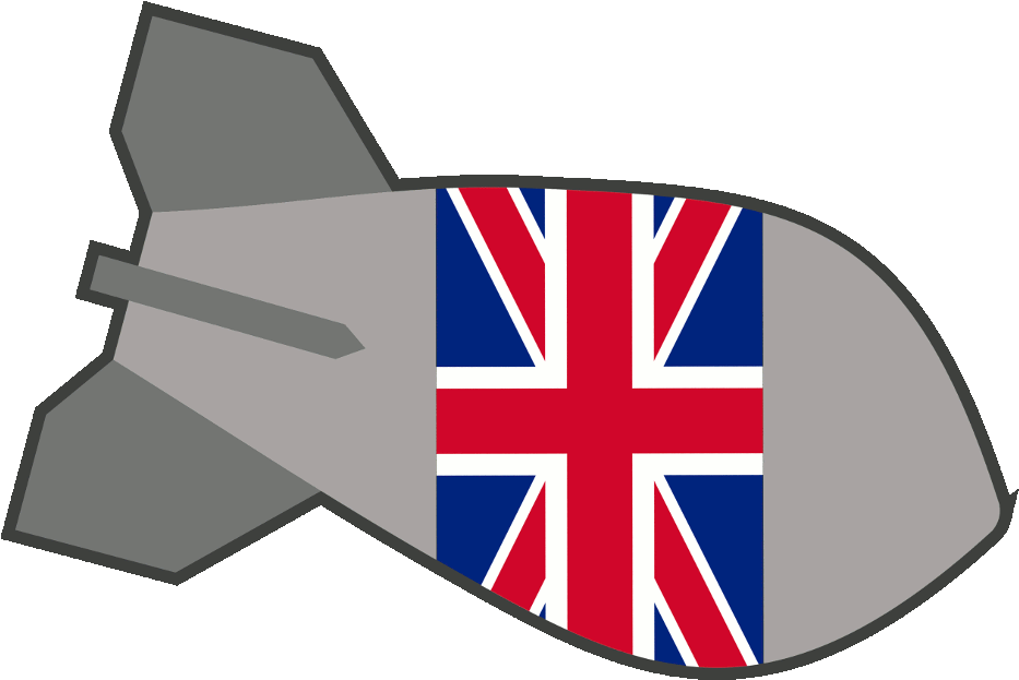 How Many Bombs Uk Clipart (1000x750), Png Download