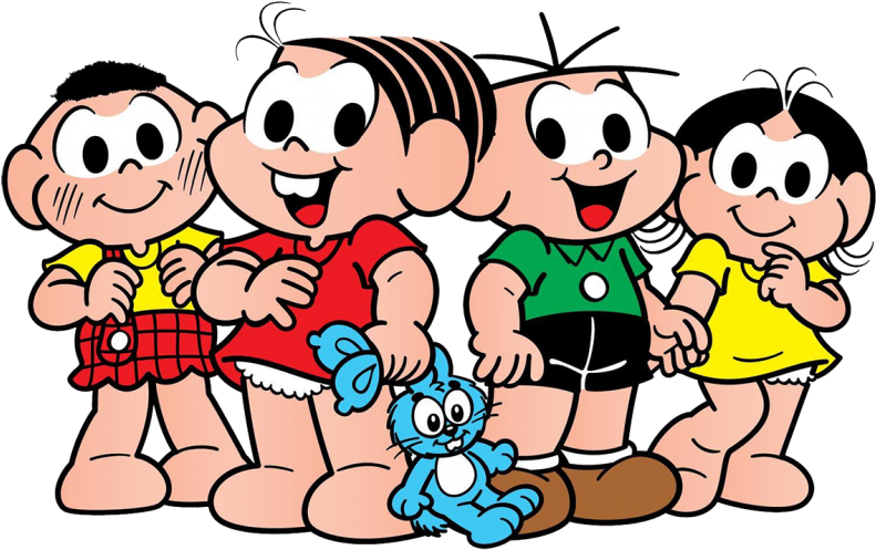Convite Animado Turma Da Mônica Clipart (800x800), Png Download