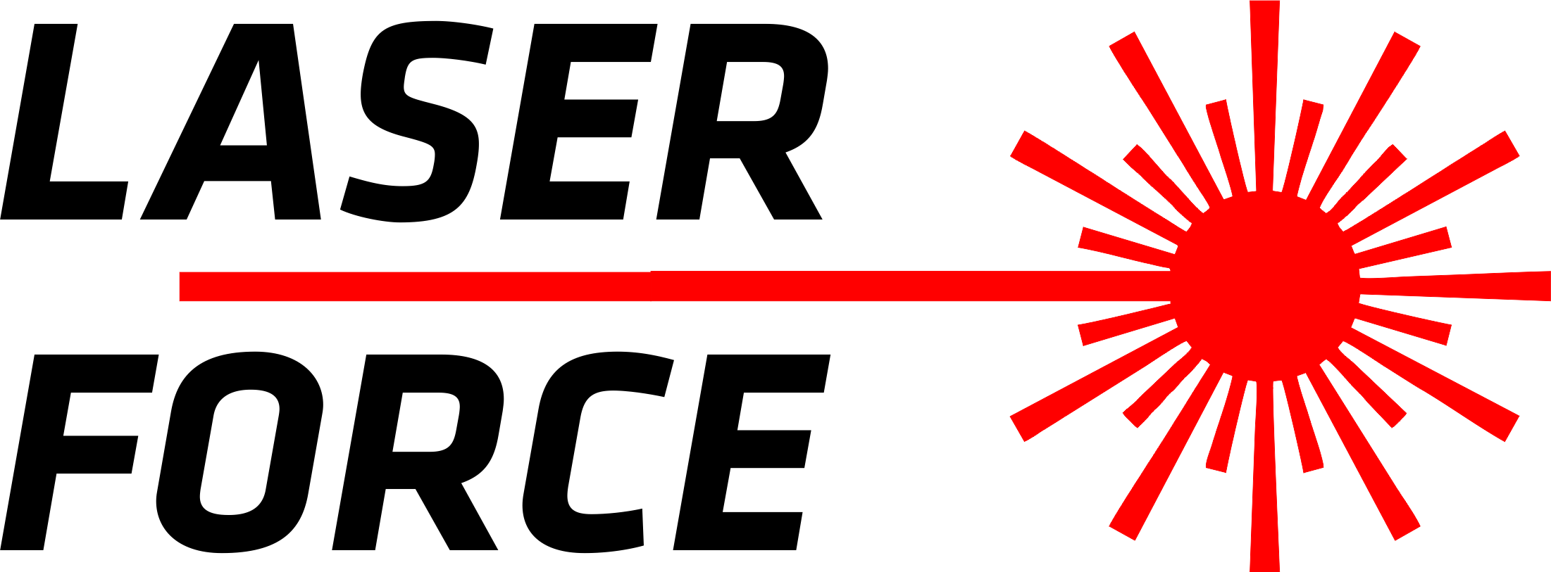 Laser Force Clipart (2202x813), Png Download