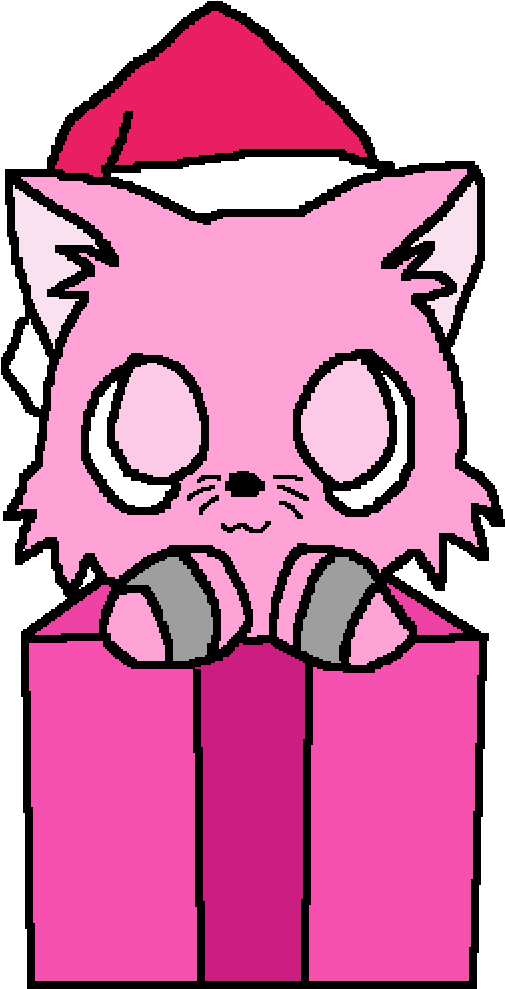 Me As A Christmas Kitty Clipart (1000x1000), Png Download
