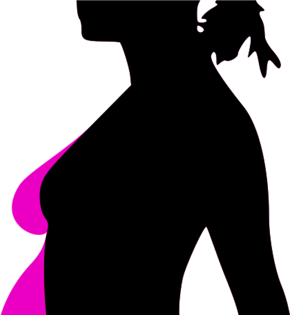 Pregnant Woman Silhouette Clip Art Pregnancy Free Stock - Png Download (1024x1024), Png Download