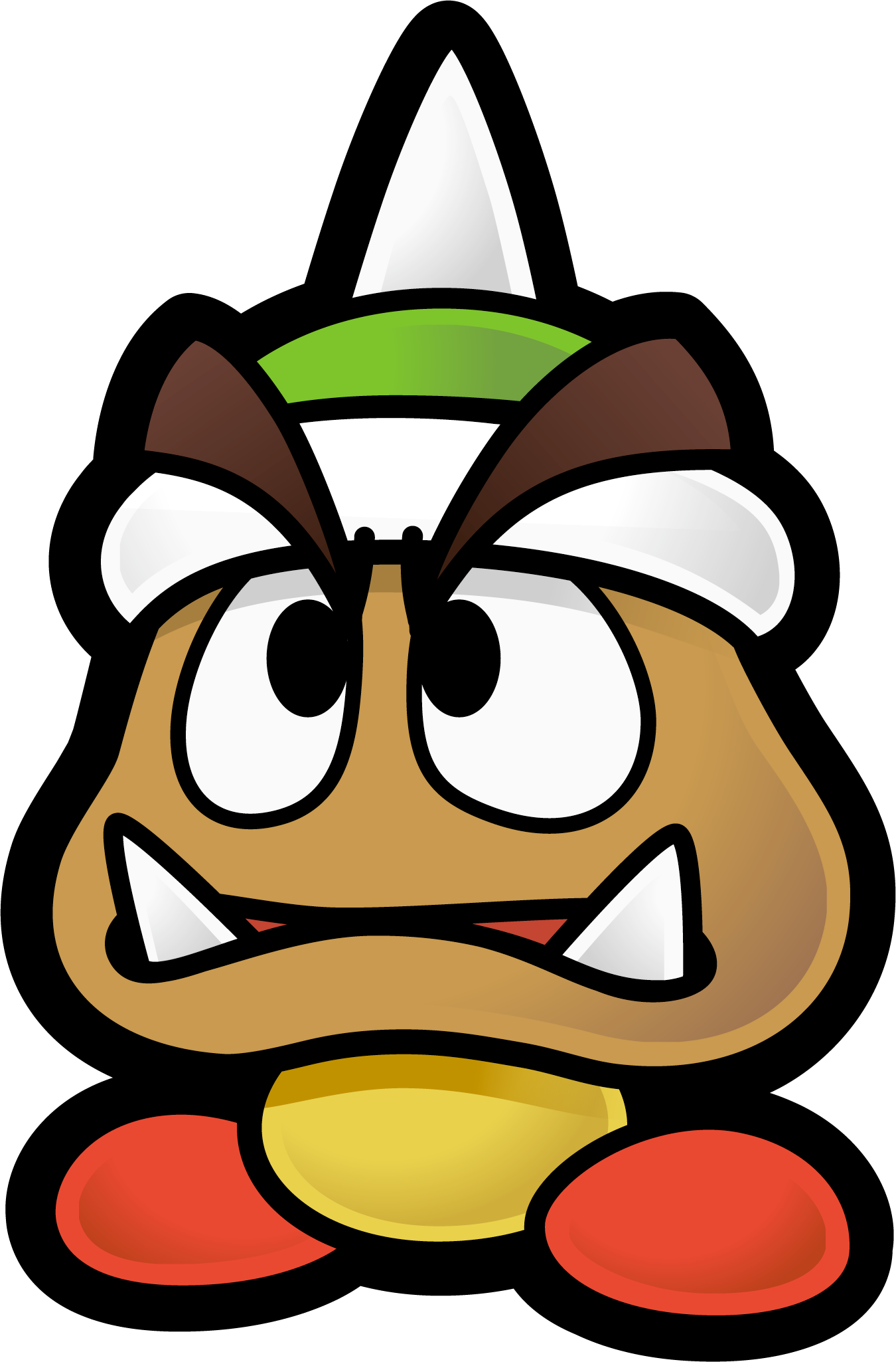Spiked Goomba Clipart (1350x2050), Png Download
