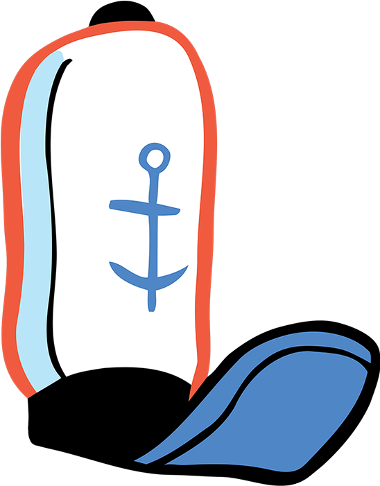 Krusty Krab Employee Hat Clipart (600x750), Png Download