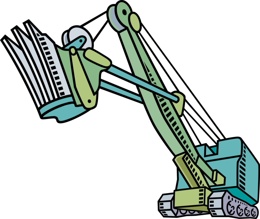 Image Black And White Construction Steam Vector Image Clipart (830x700), Png Download