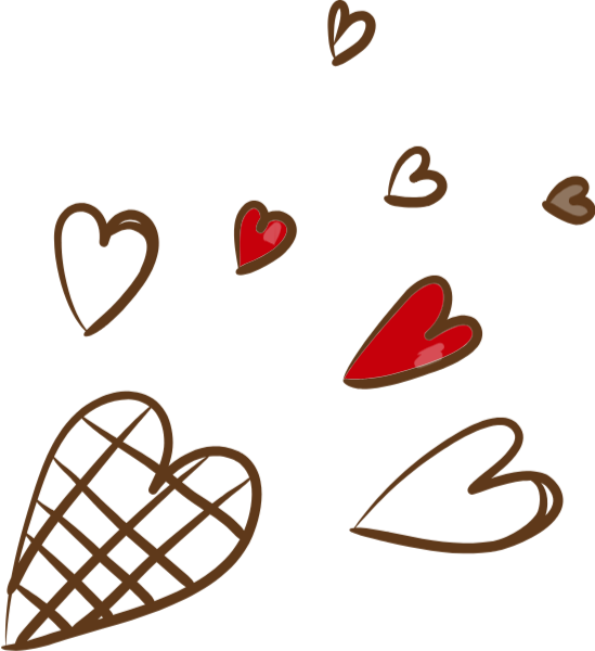 爱心桃心心形感情告白 Clipart (549x600), Png Download