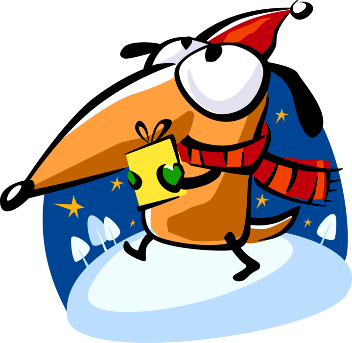 Vector Illustration Of Santa's Workshop Helper Carrying Clipart (719x700), Png Download