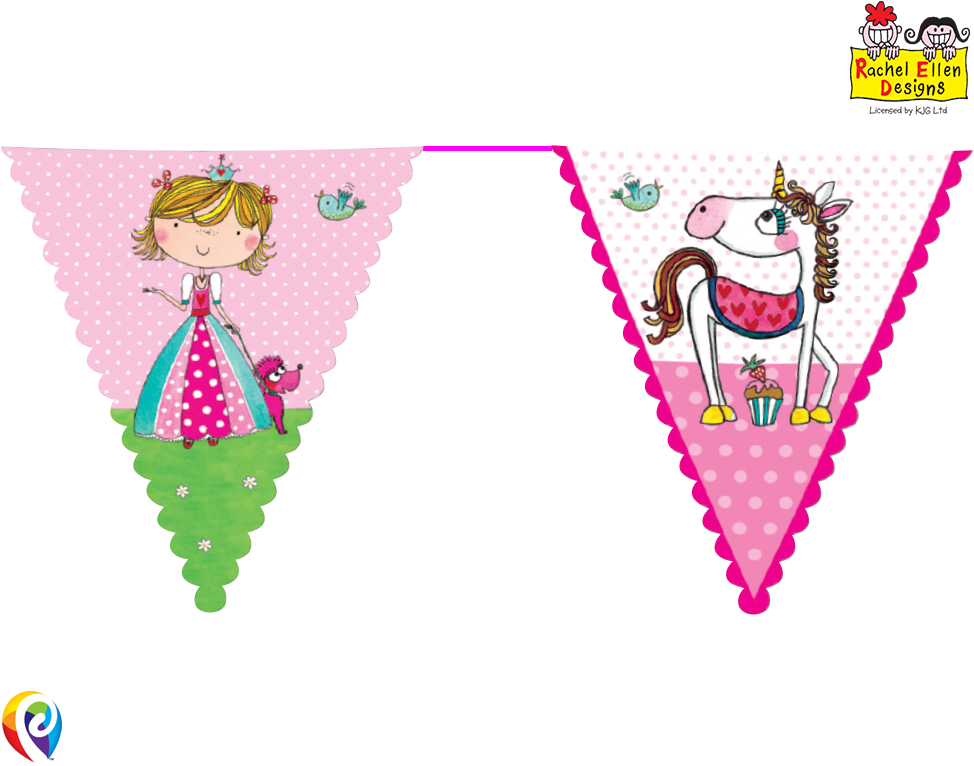 Rachel Ellen Designed Partyware Princess Theme -3m Clipart (1000x800), Png Download