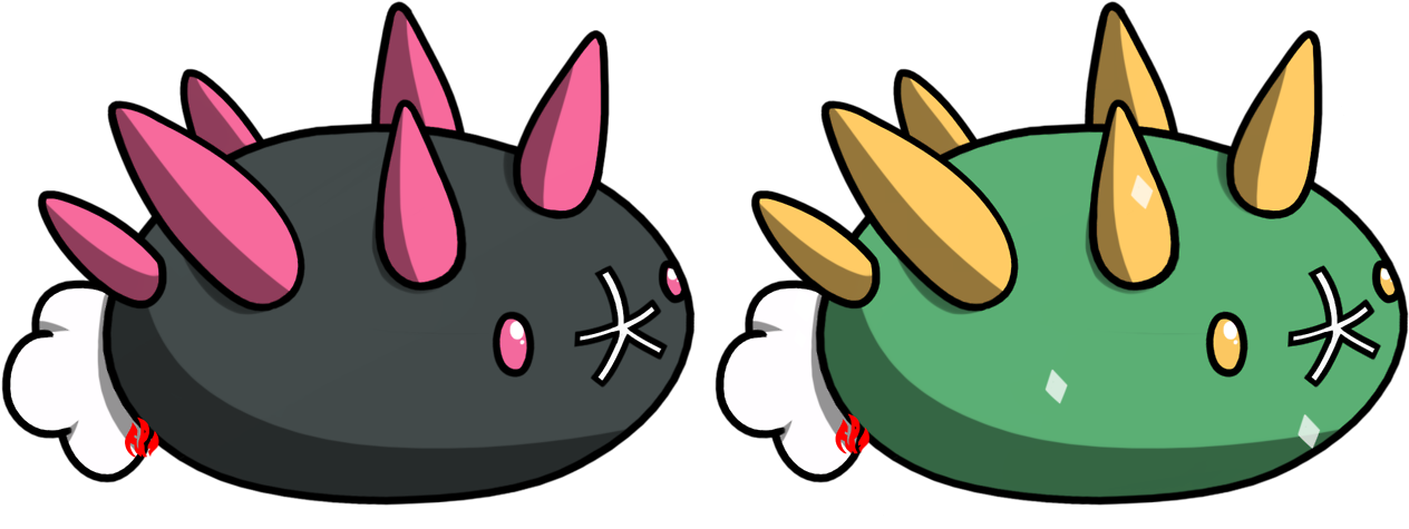 Because Who Wouldn't Make A Sea Urchin Pokemon My Commissions Clipart (1280x640), Png Download
