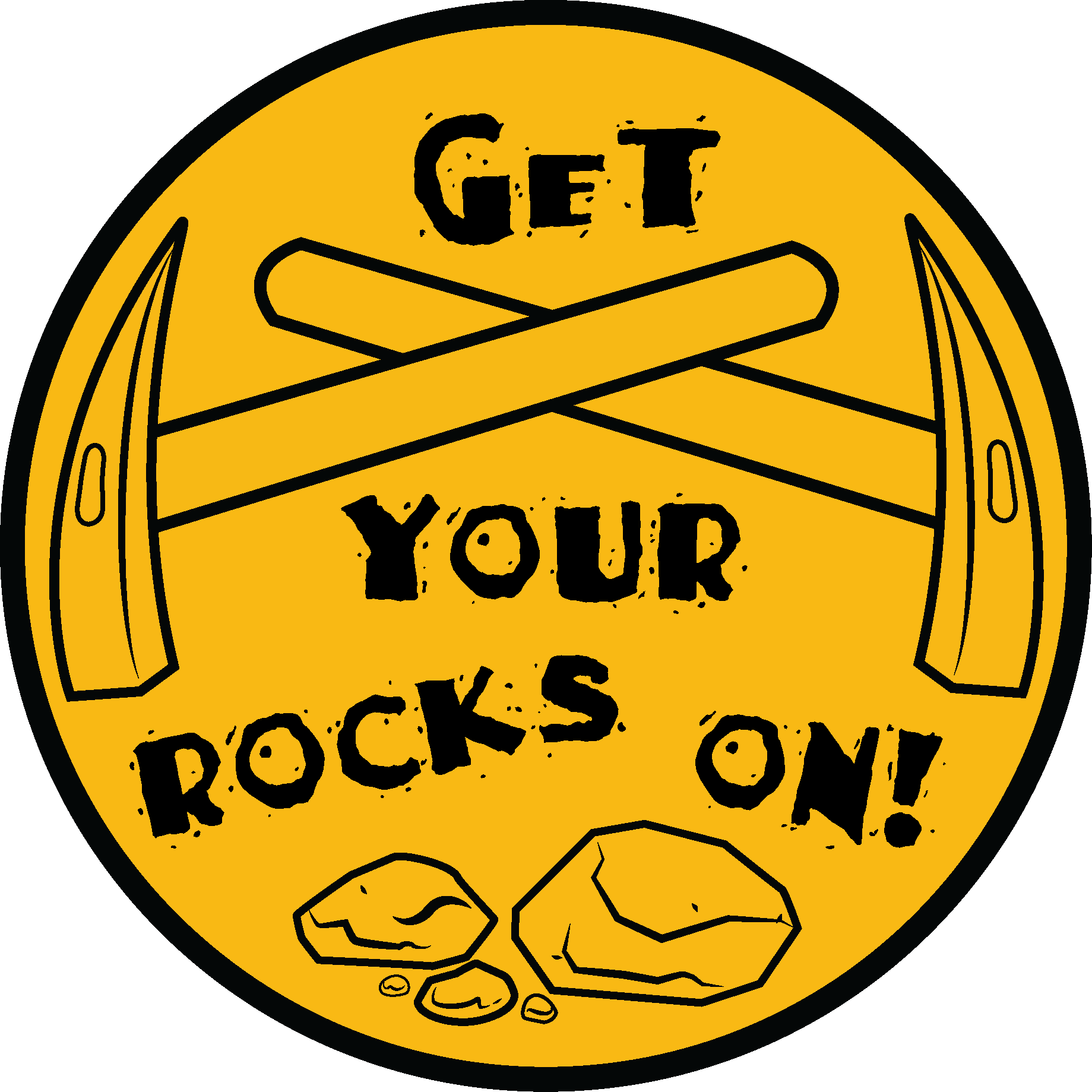 Get Your Rocks On Sticker Clipart (1839x1839), Png Download
