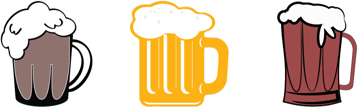 First Versions Ob Beer Mug Clipart (999x473), Png Download