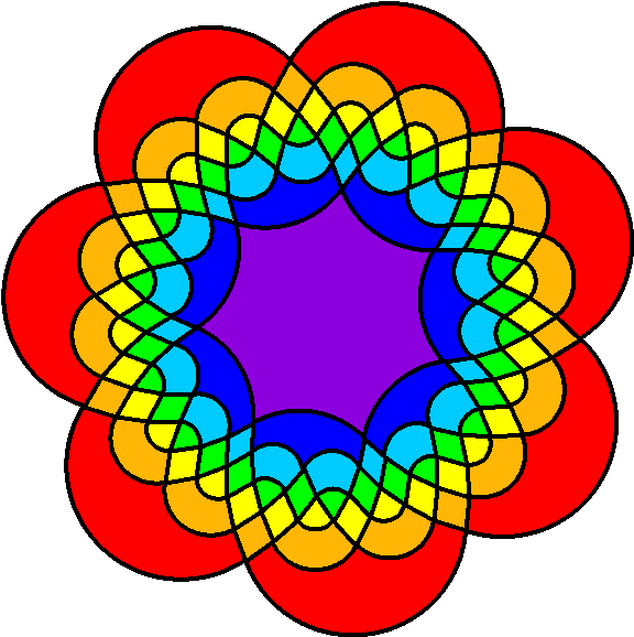 Rainbow Coloring, Edwards' Rendering , Tutte Embedding, Clipart (595x599), Png Download