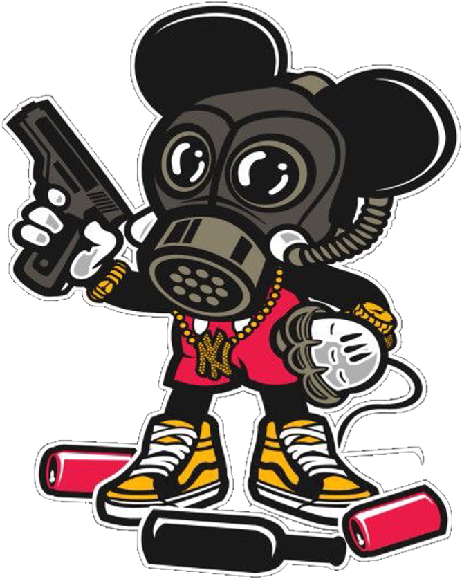 Mickey Mickeymouse Gasmask Freetoedit Clipart (1024x1024), Png Download