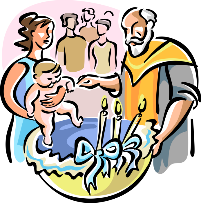 Orthodox Baptism Image Illustration Clipart (693x700), Png Download