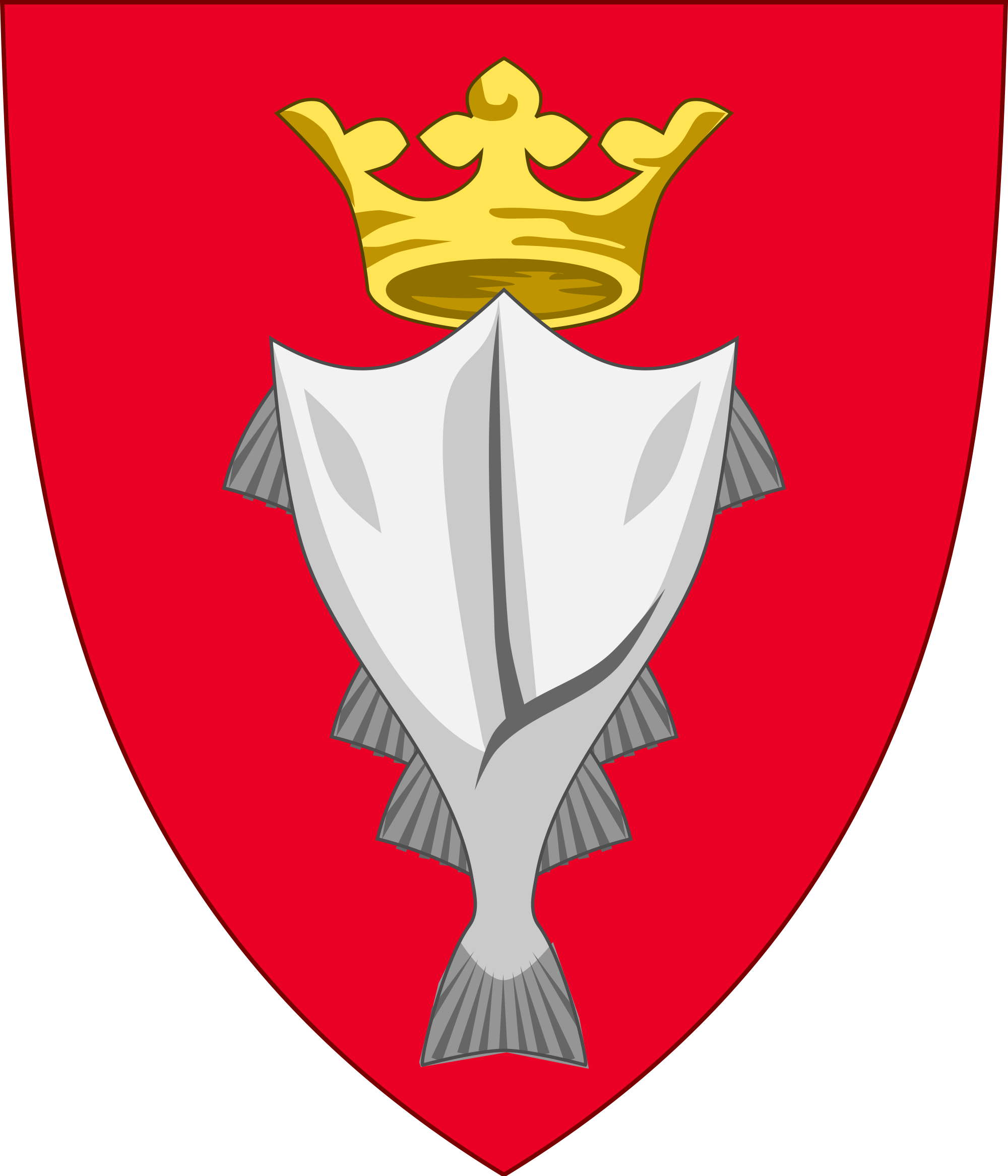 Arms Of Iceland Prior To Independence From Denmark Clipart (2000x2333), Png Download