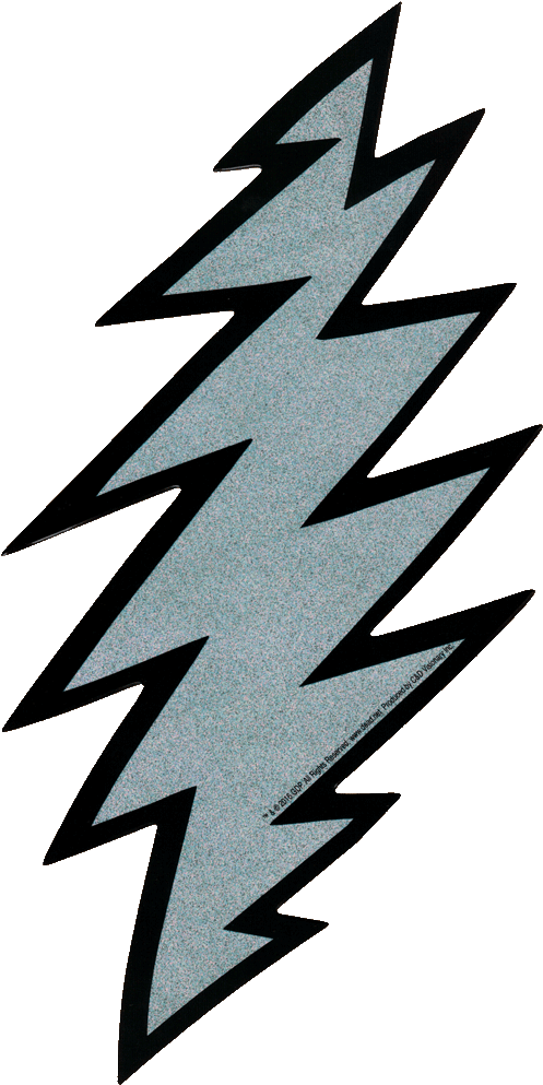 Grateful Dead Bolt Grateful Dead Glitter Lightening Clipart (504x1000), Png Download