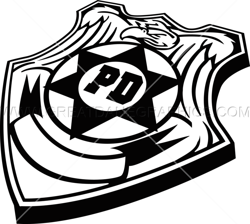 Police Shield Clipart (825x737), Png Download