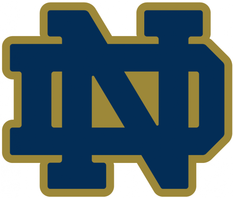 Notre Dame Fighting Irish Iron Ons Clipart (750x930), Png Download