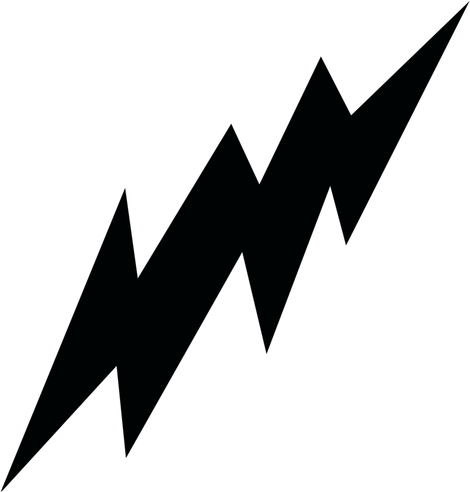 Sg Bolt Black Solo Copy Clipart (1000x1003), Png Download