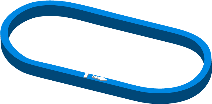 Oval Race Track Clipart - Png Download (800x400), Png Download