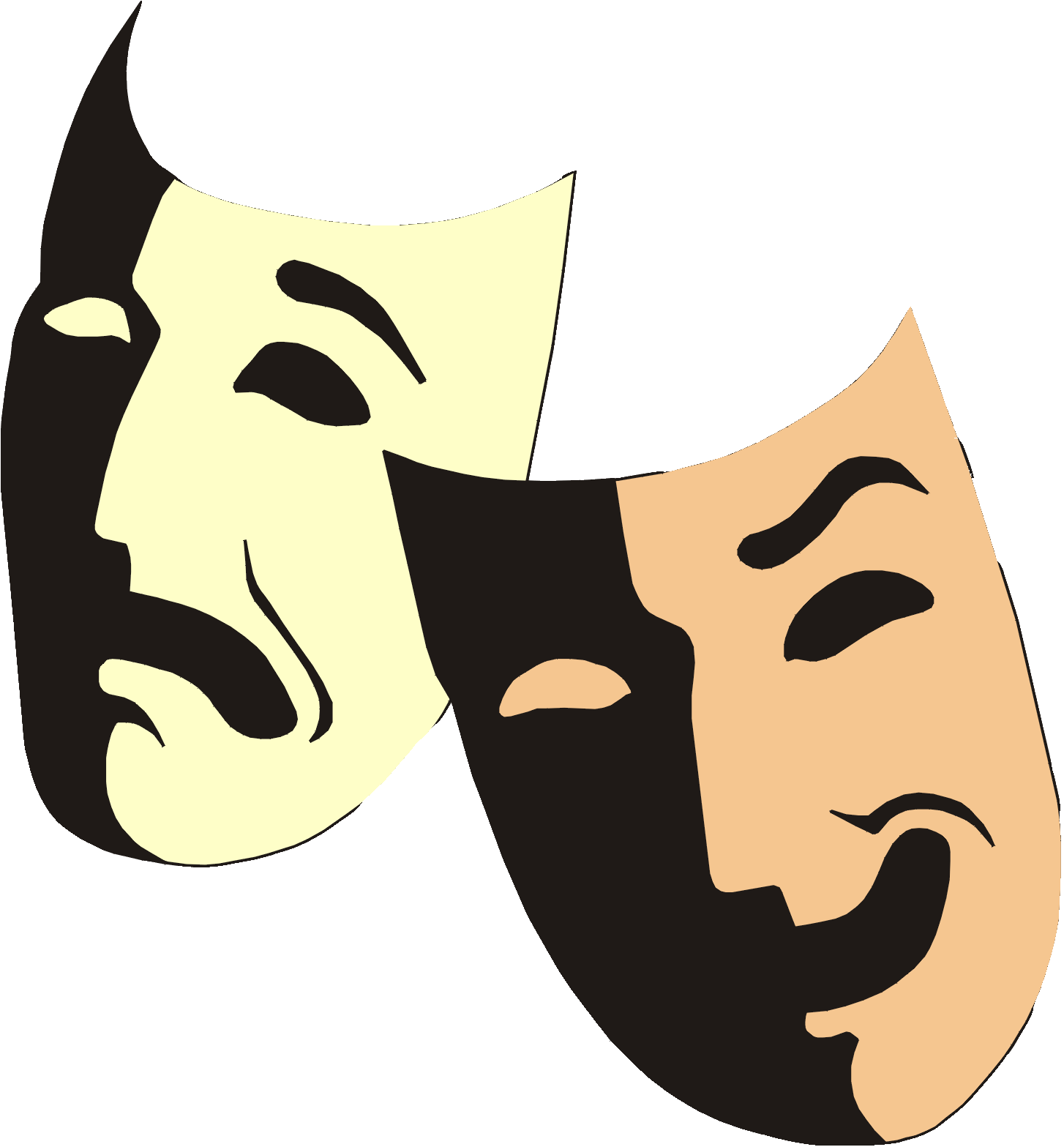 Yükle Greek Theater Mask Facts Entertainment Guide Clipart (1454x1567), Png Download