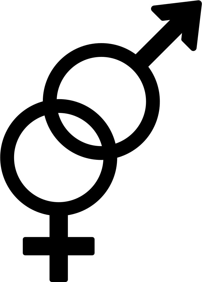 Male And Female Symbol Clipart (702x981), Png Download