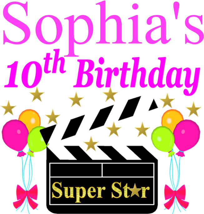 Personalized 10th T-shirt Clipart (690x700), Png Download