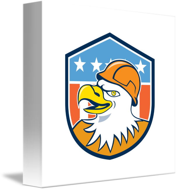 Bald Eagle Construction Clipart (606x650), Png Download