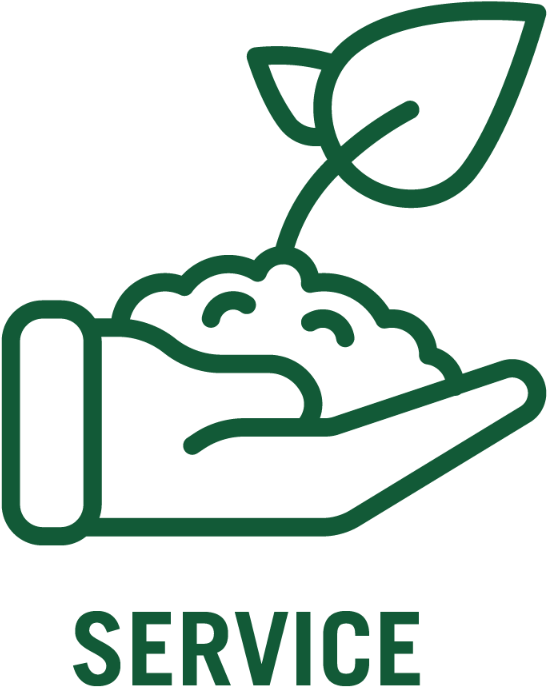 Service And Hand With Plant Icon Clipart (1200x705), Png Download