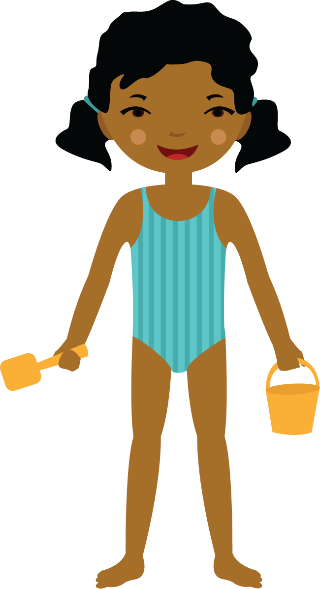 Praia * Piscina Clipart (650x1197), Png Download